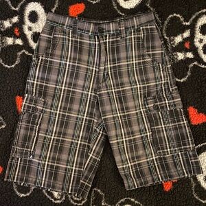 Airwalk Plaid Cargo Shorts
